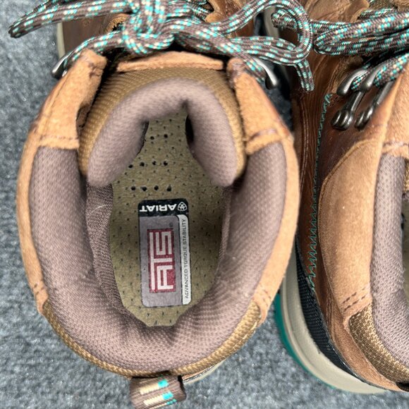 Ariat Skyline Mid Hiking Boots Womens Size 7.5 Brown Leather Soft Toe Waterproof - Picture 9 of 13